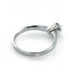 0.20 Ct Platinum Six Prong  Round Solitaire Diamond Engagement Ring
